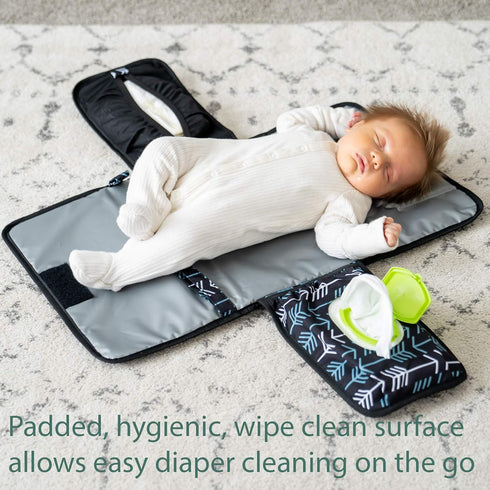 Lil Fox Portable Changing Pad - One-Hand Diaper Change Pad for Baby Diaper Bag or Changing Table. Unisex Baby Shower Gifts, Newborn Essentials...