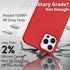 IceSword iPhone 12 Case and iPhone 12 Pro Case 6.1” (2020),Liquid Silicone Case Cover, Soft Microfiber Cloth, Matte Pure Red Cute Men Women Cool F...