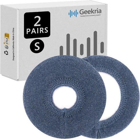 Geekria 2 Pairs Knit Headphones Ear Covers - Product Safety Certified - Washable & Stretchable Protectors for Over-Ear Headsets, Sweat Pads for Gy...