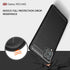 Case Compatible with Samsung Galaxy M62 Case Compatible with Galaxy F62 Case, Carbon Fiber Texture Design Cover Shock Absorption Compatible with S...