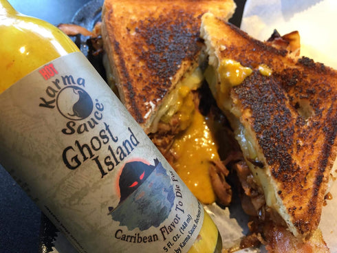 Ghost Island Hot Sauce | Extra Hot Pepper Sauce With A Tropical Caribbean Flavor | Habanero, Bhut Jolokia, Fattalli | No Preservatives, Extract Fr...