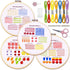Bradove 4 Sets Embroidery Stitches Practice Kit, Embroidery Kit for Beginners with Embroidery Patterns, Beginner Embroidery Kit, Embroidery Kits f...