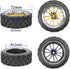 ShareGoo 4Pcs 1/10 On Road Tires & Plastics Wheel Rims 12mm Hex Compatible with Tamiya TT01 Kyosho Sakura D3 Traxxas 4Tec 2.0 1/10 RC On Road Raci...