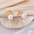 CHESKY Pearl Earrings for Women, Dainty 14K Gold Plated/925 Sterling Silver Drop Quality Handpicked AAA+ Freshwater Cultured Round Pearls Dangle E...