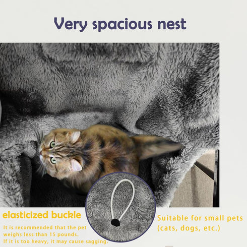 Cat Sling Carrier Chest Apron with Adjustable Shoulder Straps and Waist-Neacus Cat Carrier Sling Pouch-Chest Cat Carrier Hands Free Cat Holder Sli...