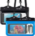 Horizontal Waterproof Phone Pouch – Blue/Black Underwater Phone Safety Case Compatible with iPhone Androids for Scuba Diving Underwater Photograph...