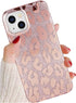 J.west Case Compatiable with iPhone 13 6.1 inch,Shiny Glitter Animal Leopard Print Pattern Exotic Pink Cheetah Design Soft TPU Slim Fit Protective...