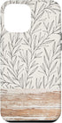 iPhone 12 Pro Max Boho Rustic Botanical Leaf Pattern Vintage Beige Case...