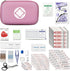 Car-Home Survival First-Aid Kit Emergency-Kit - Pink 273Piece Equipment Travel Supplies First Aid Set Home Essentials Camping Hiking YIDERBO...