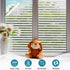 Niviy Frosted Window Film Privacy Window Sticker Non Adhesive Window Vinyl Film Removable Static Cling Window Film UV Protection Striped Pattern f...