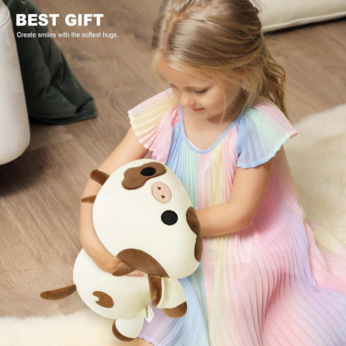 Onsoyours Cute Cow Plushie, Soft Stuffed Cookies Cow Squishy Plush Animal Toy Pillow for Kids (Cookies Cow, 12")...