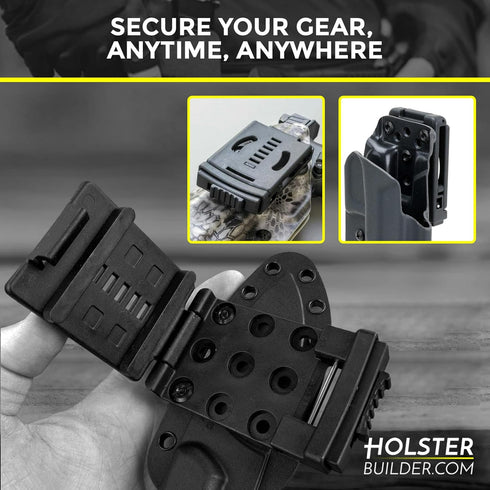 Combat-Loops, Holster Belt Clip Outdoor Loops with Mounting Holster Hardware or Mag Pouches Sheath Tools, Heavy Metal Belt Clips for Holsters...