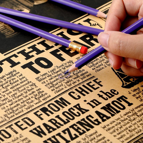 Zhanmai 24 Pieces Checking Erasable Pencils Pencils Pre-Sharpened #2 HB with Erasable Tops for Checking Map Coloring Tests Grading(Purple)...