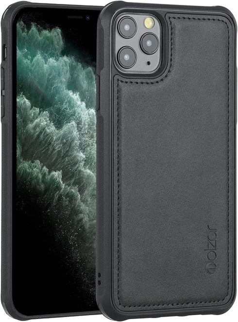 molzar MAG Series for iPhone 11 Pro Max Case, Built-in Metal Plate for Magnetic Mount, Works with Qi-Certified Chargers, Compatible with iPhone 11...