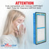 LifeSupplyUSA True HEPA Filter Replacement Compatible with Holmes HAPF30AT Aer1 Total HAP242-NUC Air Purifier...