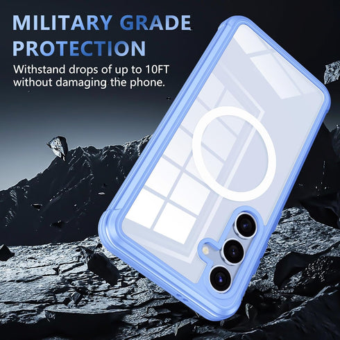 Hekodonk for Galaxy A35 5G/A55 5G Case,Compatible with MagSafe,Built-in 9H Tempered Glass Screen Protector & 2X Camera Lens Protector Full Body Sh...