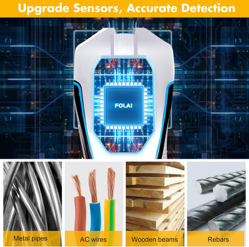 Stud Finder Wall Scanner - 5 in 1 Stud Finder Tool with Smart Microprocessor Chip HD LCD Display and Audio Alert, Stud Finder Beam Finder for Wood...