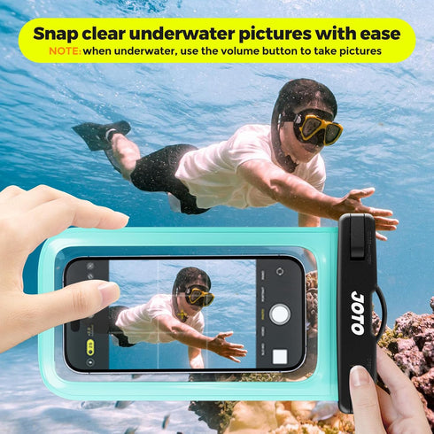 JOTO Up to 7" Universal Waterproof Phone Case for iPhone 16 15 14 13 Plus Pro Max, IPX8 Cellphone Dry Bag 12 11 Pro Max XR X 8 7 6S Plus SE, Galax...