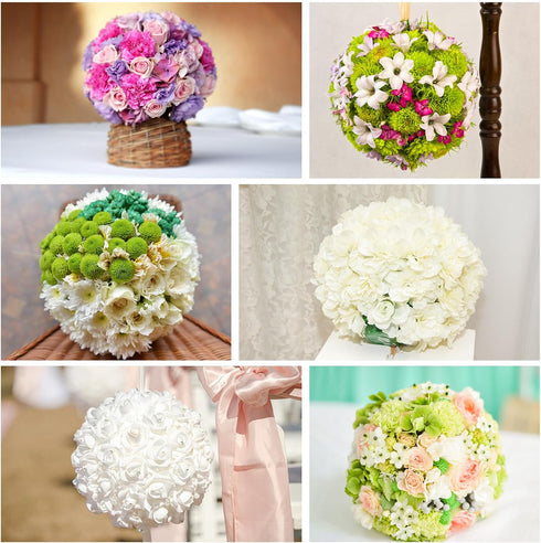 SUPVOX 2pcs Wet Floral Foam Sphere Flower Foam Balls for Garden Wedding Decoration...