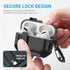 Maxjoy for AirPods Pro Case Cover with Lock, AirPods Pro 1st Generation Case for Men Military Rugged Protective Cover with Keychain Compatible wit...