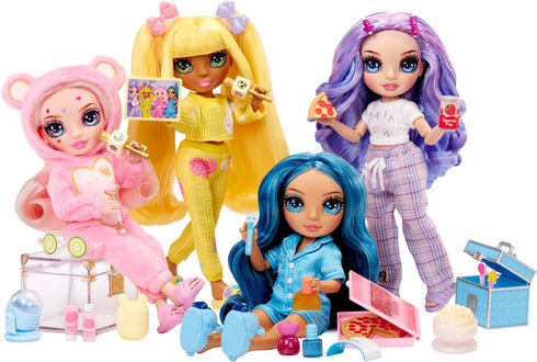 Rainbow High Jr High PJ Party - Violet, Purple 9" Posable Fashion Doll with Soft Onesie, Slippers, Fun Play Accessories, Great Toy Gift for Girls ...