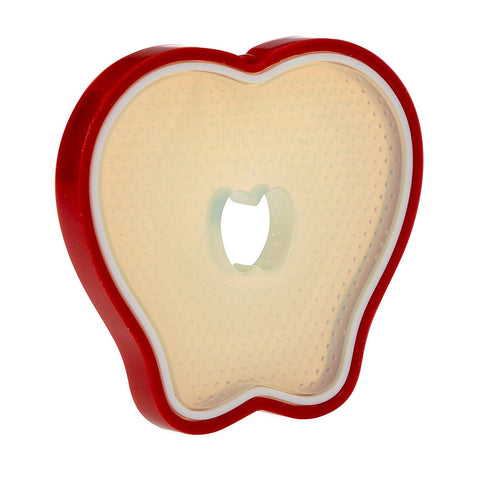 Nuby 100% Silicone Fruit Teether, Apple, 3M+...