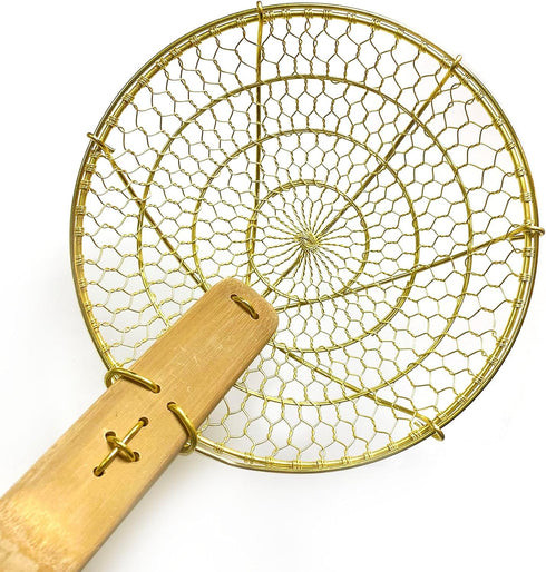 Round Brass Spider Strainer/Skimmer (7")...