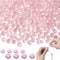 DUQGUHO Crystal Pink Beads,Glass Beads 500 Pcs,Glass Beads for Jewelry Making Loose Beads Bulk Glass Beads for Bracelets Crafts Earring 6/8mm...