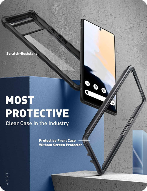 i-Blason Ares Clear Protective Case for 6.4-Inch Google Pixel 6 (2021), Black...
