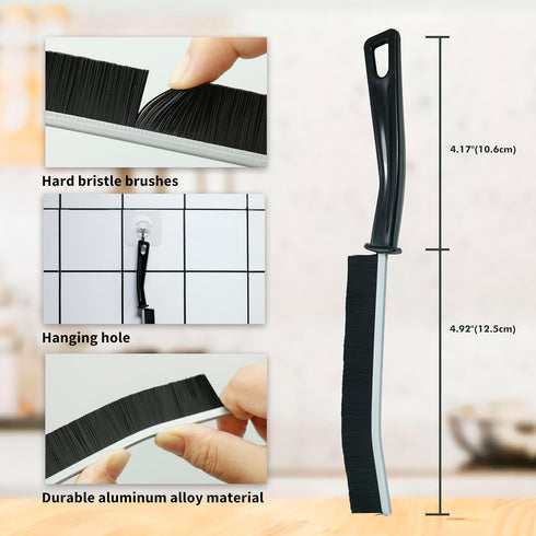 3 Pcs Crevice Cleaning Brush, 2024 New Multifunctional Hard Bristle Crevice Cleaning Brush Tool,Kitchen Groove Cleaning Brush,Bathroom Gap Brush,C...