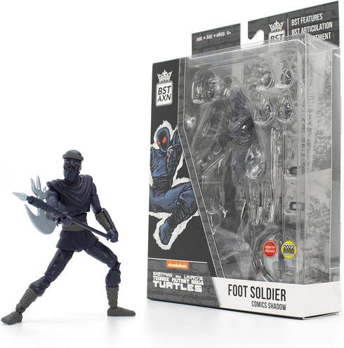 The Loyal Subjects Teenage Mutant Ninja Turtles Limited Edition Foot Soldier 'Midnight Shadow Villain' San Diego Comic Con BST AXN 5-inch Action F...