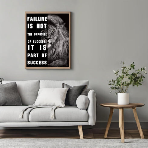 Posterizer 1 pcs-Failure Is a Part Of Success-Motivational & Inspirational Art-Gift for Entrepreneurs-Decor for Home & Office- unframed wall art...