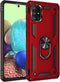 Military Grade Drop Impact for Samsung Galaxy A71 5G Case 360 Metal Rotating Ring Kickstand Holder Armor Heavy Duty Shockproof Case for Samsung Ga...