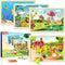 Wooden Puzzles Toys for Kids Ages 4-6 3-5, Set of 4 Packs with 24-Piece, Farm, Zoo, Insects, Sea Animals Wood Jigsaw Puzzles, Preschool Educationa...