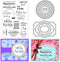 Word Clear Stamps for Card Making Label Rectangle Die Cut Round Frame Metal Cutting Die Inspirational Quote Silicone Stamp for DIY Scrapbooking Ar...