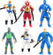 HAPTIME Ninja Action Figures, 6 Pack Ninja Figure Toys for Boys, 3.5-Inch Ninja Warriors with Weapon Accessories, for Kids Ages 3+, Cake Topper...