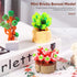 Mini Succulents Surprise Box Toys DIY Simulation Mini Particle Flower Botanical Collection Construction Building Blocks Toy Sets Random Gifts for ...