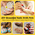 Dog Nail Polish Pens Quick Dry,12 Colors Safe Dog Nail Polish Set to DIY Pretty Nails, Ideal Gifts for Dogs Cats Light Dark Nails, Odorless, Non-T...