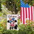 Welcome 4th of July Patriotic Cow Small Decorative Garden Flag, Stars Stripes America USA Memorial Day Farmhouse Yard Outside Decor, American Summ...