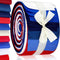 Hosuly 40 Pcs Patriotic Fabric Memorial Day Fabric Strips 4th of July Quilting Roll 2.6 Inch Independence Day Patchwork Roll Fabric Red Blue White...