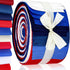 Hosuly 40 Pcs Patriotic Fabric Memorial Day Fabric Strips 4th of July Quilting Roll 2.6 Inch Independence Day Patchwork Roll Fabric Red Blue White...