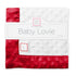 SwaddleDesigns Baby Lovie, Small Security Blanket, Plush Dots with Satin Trim, Red, 14 x 14 inches (36 x 36 cm)...