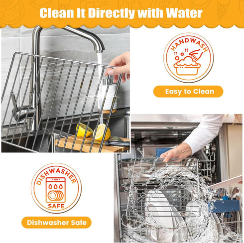 Air Fryer Rack for Ninja Foodi 8 in 1 SP101 Digital Air Fryer Countertop Oven, 13.4''*13.4'' Stainless Steel Air Fryer Accessories Roasting Steame...
