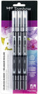 Tombow 66706 Dual Brush Pen Colorless Blender, 3-Pack. Colorless ink blends and softens colors...