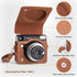Protective Case for Fujifilm Instax Square SQ40 Instant Camera - Vintage PU Leather Camera bag with Adjustable Shoulder Strap - Classic Brown...