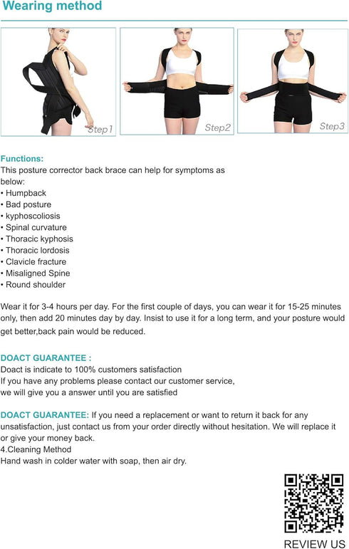 Back Brace Posture Corrector for Women and Men Back Lumbar Support Shoulder Posture Support for Improve Posture Provide and Back Pain Relief...