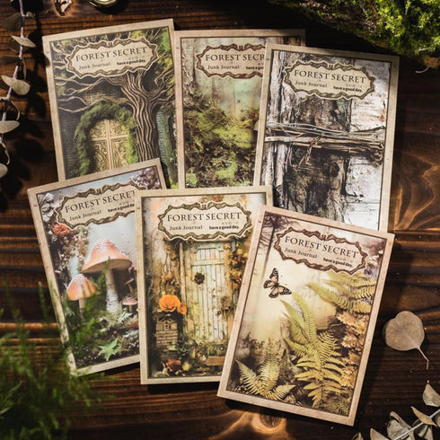 WENSIDUO 180Pcs Vintage Forest Scrapbook Paper, Vintage Scrapbooking Supplies DIY Paper Stickers Craft Kits Collage Materials for Junk Journal, No...