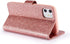 QLTYPRI for iPhone 11 Case Wallet Case Bling Shiny Glitter Flip Folio Case Full-Body Protective Cover Card Slots Magnetic Closure Kickstand Wrist ...
