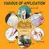 Heavy Duty Fabric Tape - Sticky Double-Sided Tape Strong Adhesive Cloth Leather Tape Press-on Tape, No Sewing or Ironing, Gluing, Alterations and ...