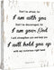 Isaiah 41:10 Don't be Afraid, for I am with you Bible Verse - FRAMED - Canvas Print Home Decor Wall Art, Gallery Wrap Inner Frame, 14x18, White...